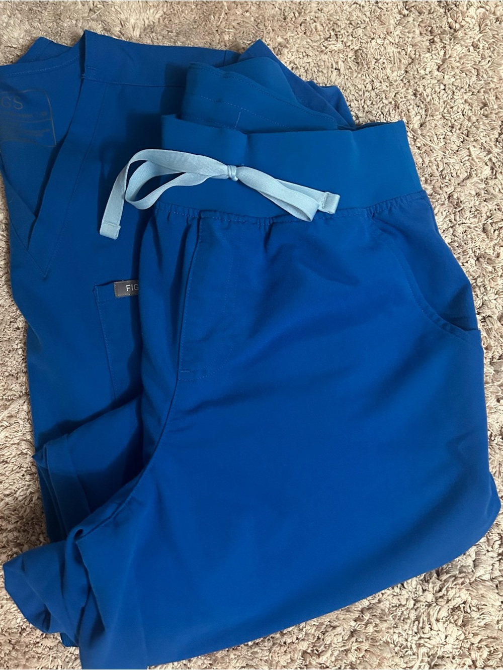 💙Royal blue Figs jogger scrub set💙